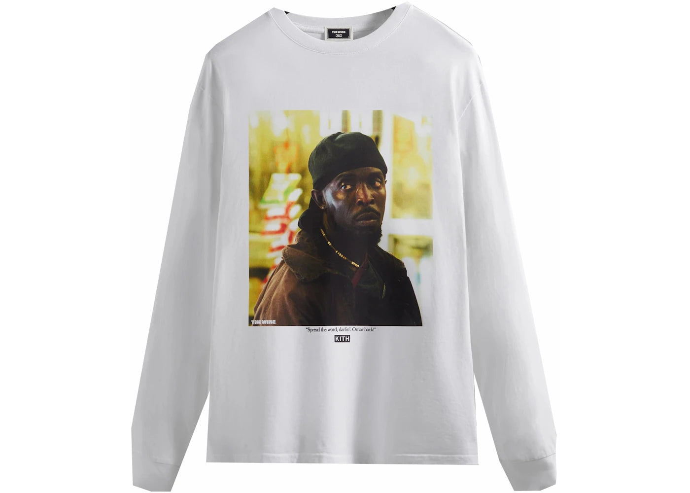 Kith The Wire Omar Back L/S Tee White