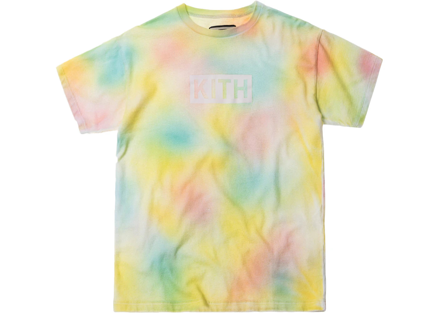 Kith Tie Dye Box Logo Tee Yellow