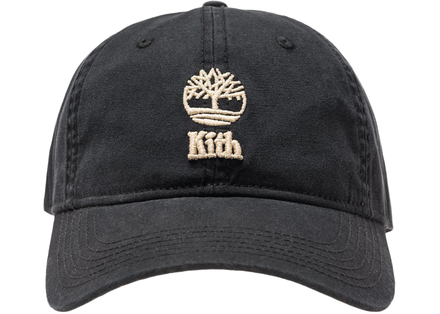 Kith Timberland Washed Canvas Cap Black