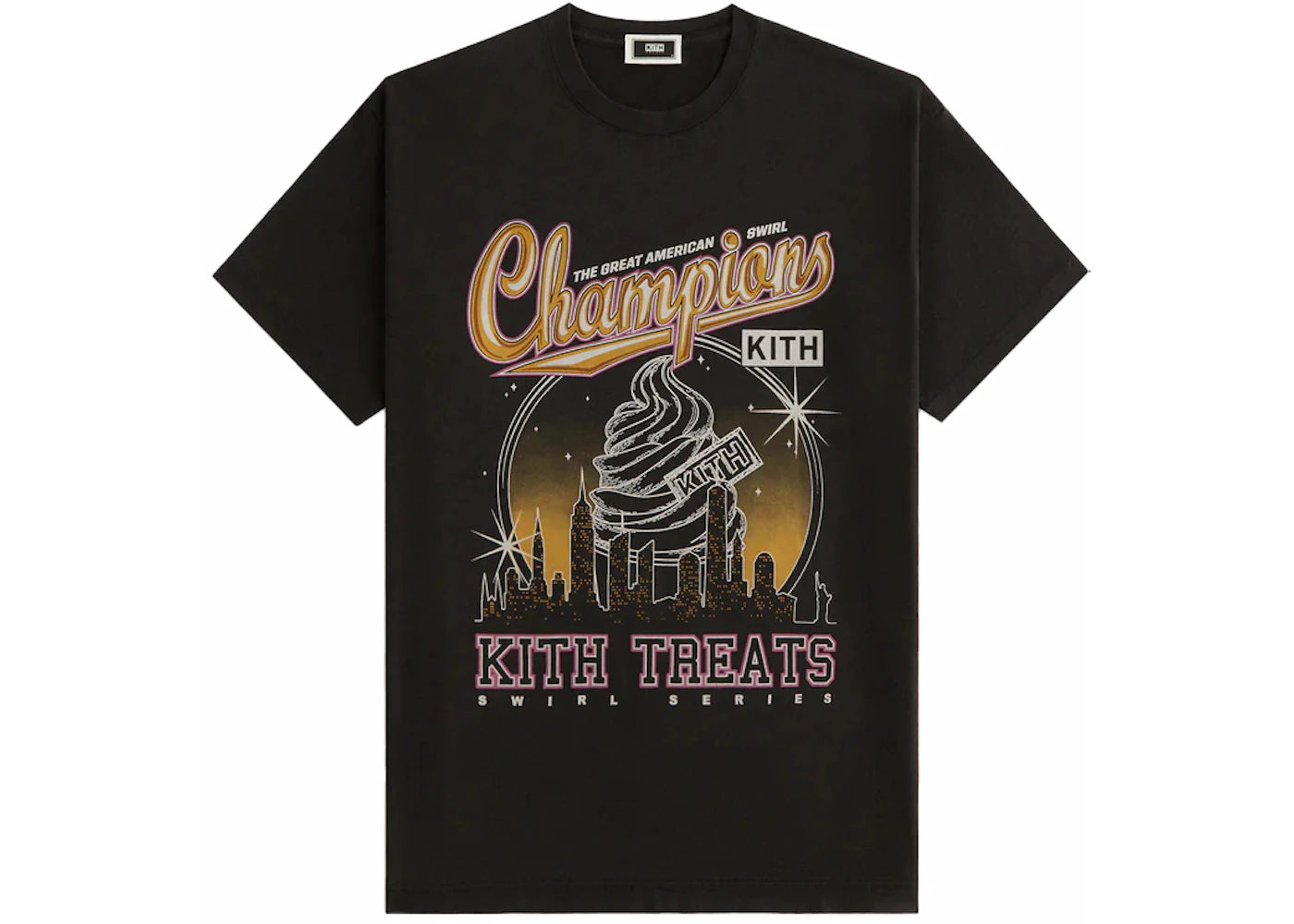 Kith Treats Champions Vintage Tee Black