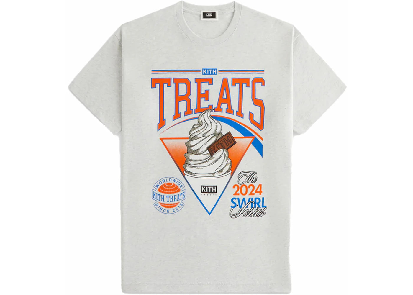 Kith Treats Champions Vintage Tee Light Heather Grey