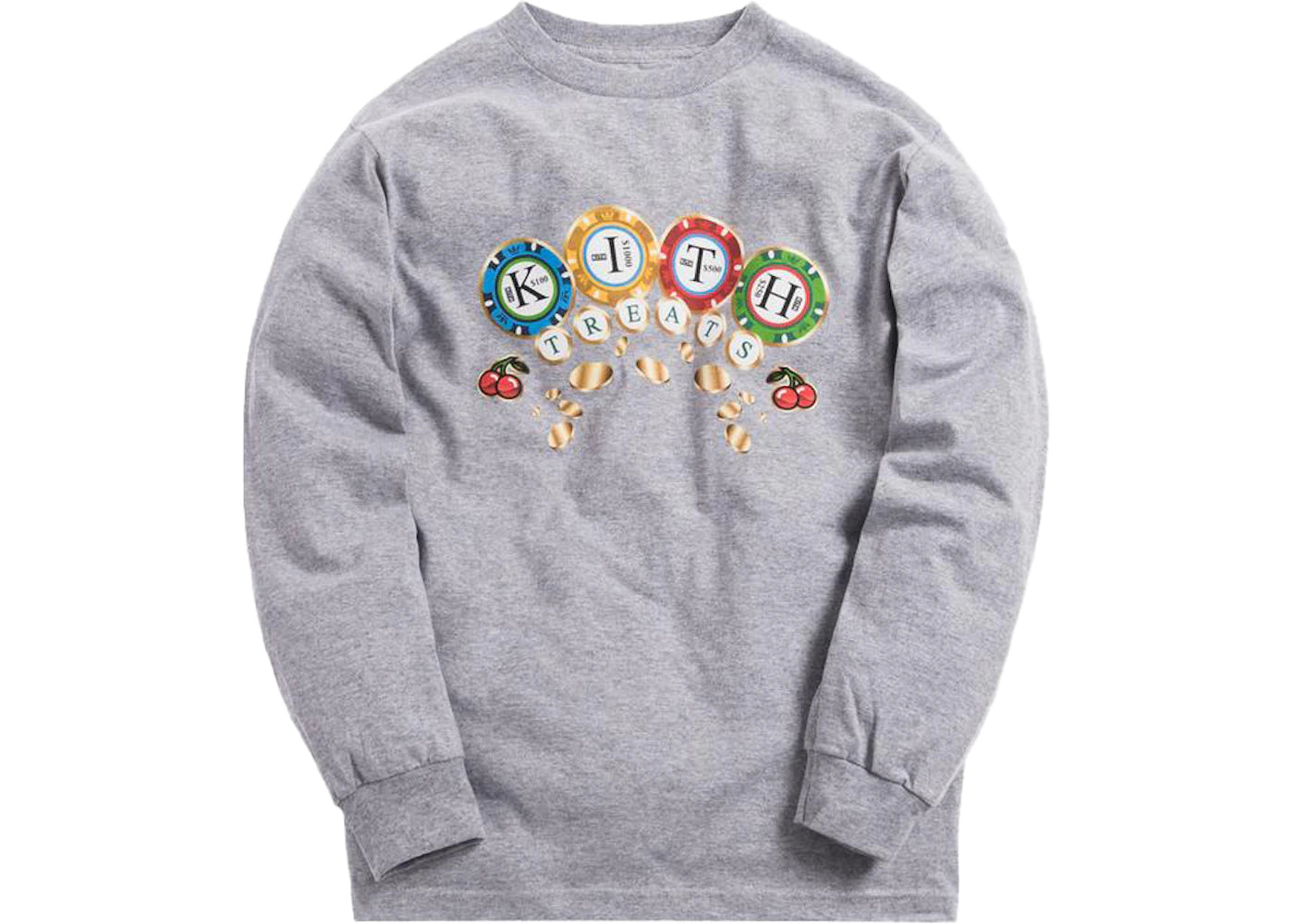Kith Treats Chips L/S Tee Heather Grey