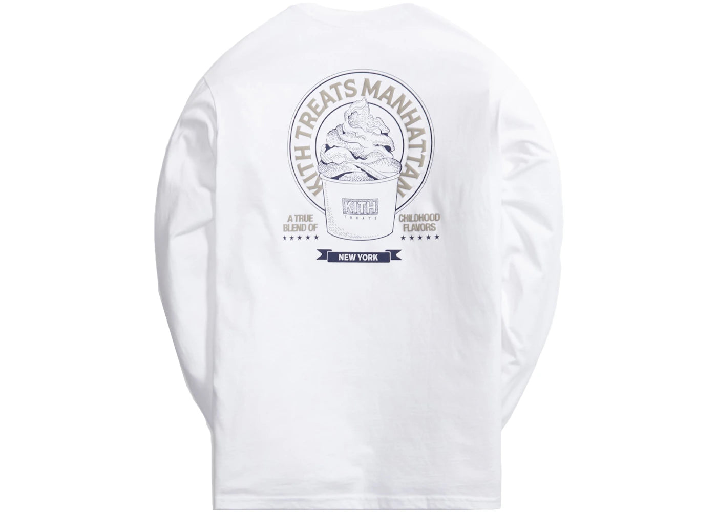 Kith Treats New York Academy L/S Tee White