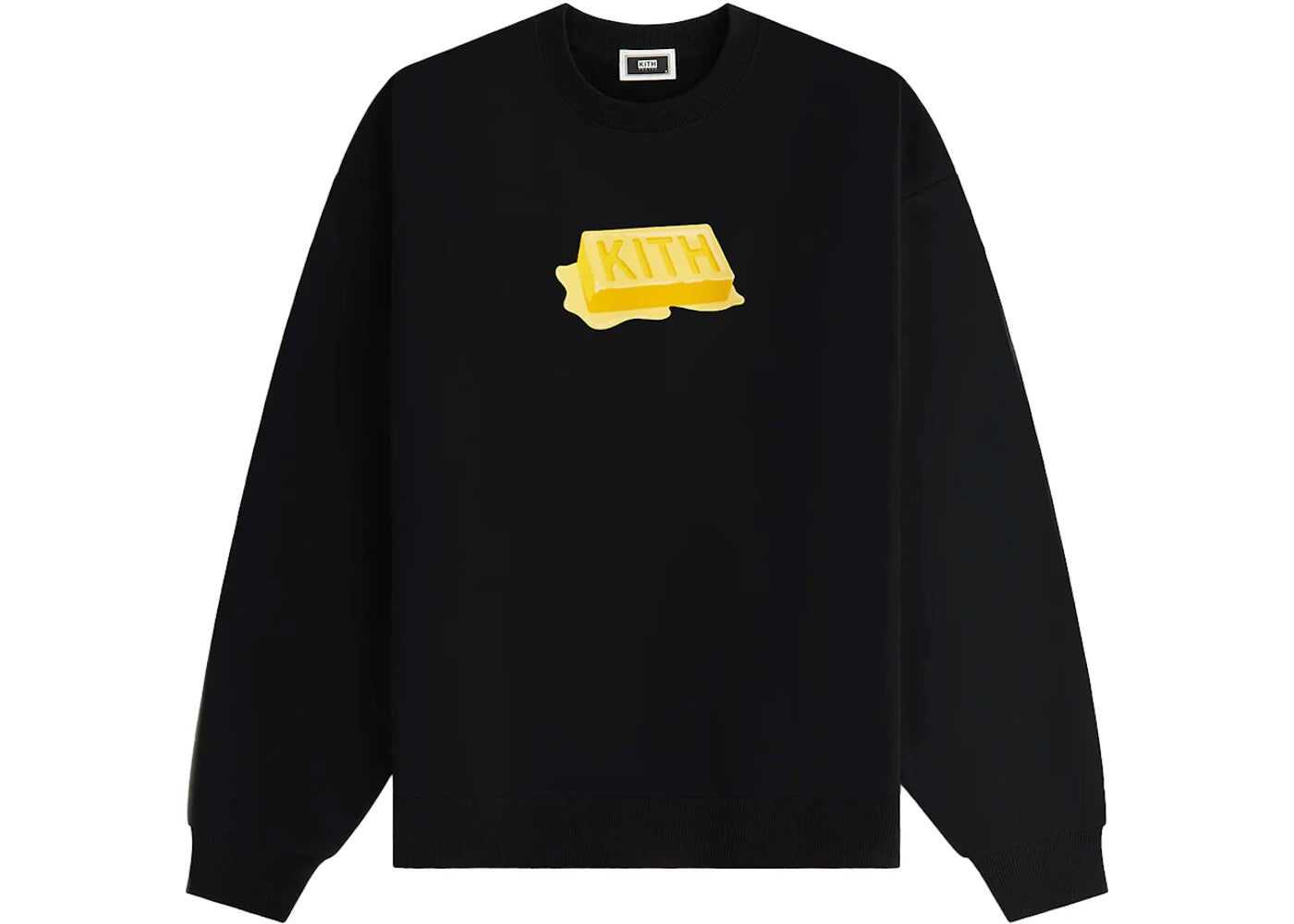 Kith Treats Waffle Butter Nelson Crewneck Black