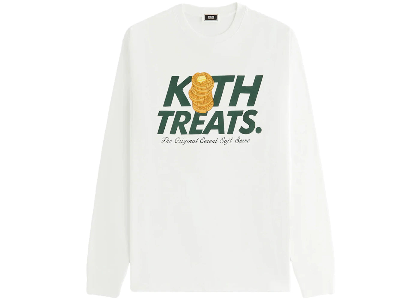 Kith Treats Waffle Vintage Long Sleeve Tee White