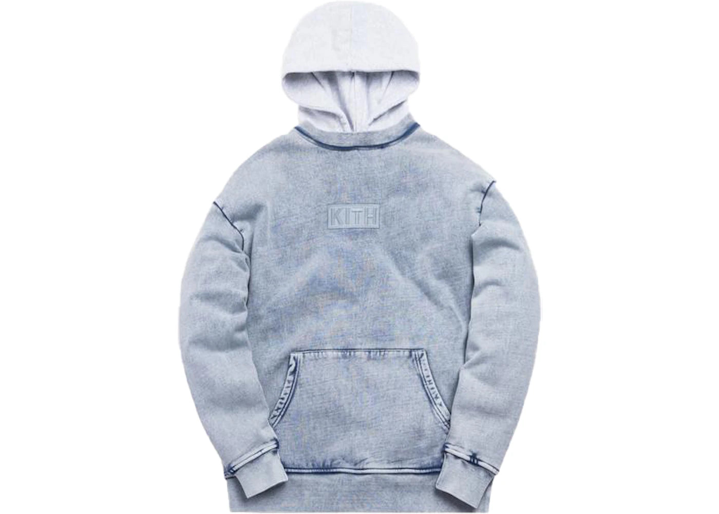 Kith Two Tone Indigo Hoodie Medium Indigo