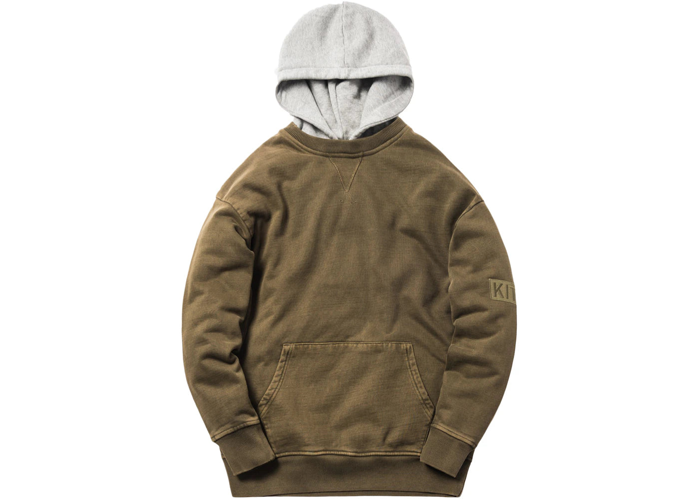 Kith Two-Tone Williams II Hoodie Olive/Heather Grey