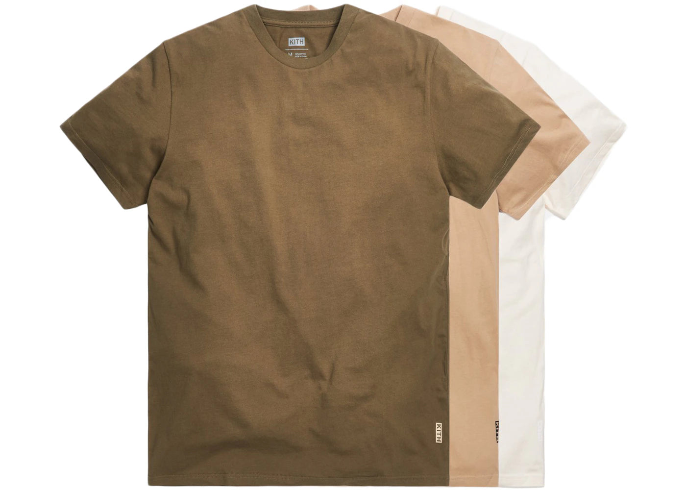 Kith Undershirt 3-Pack Tofu/Travertine/Burnt Olive