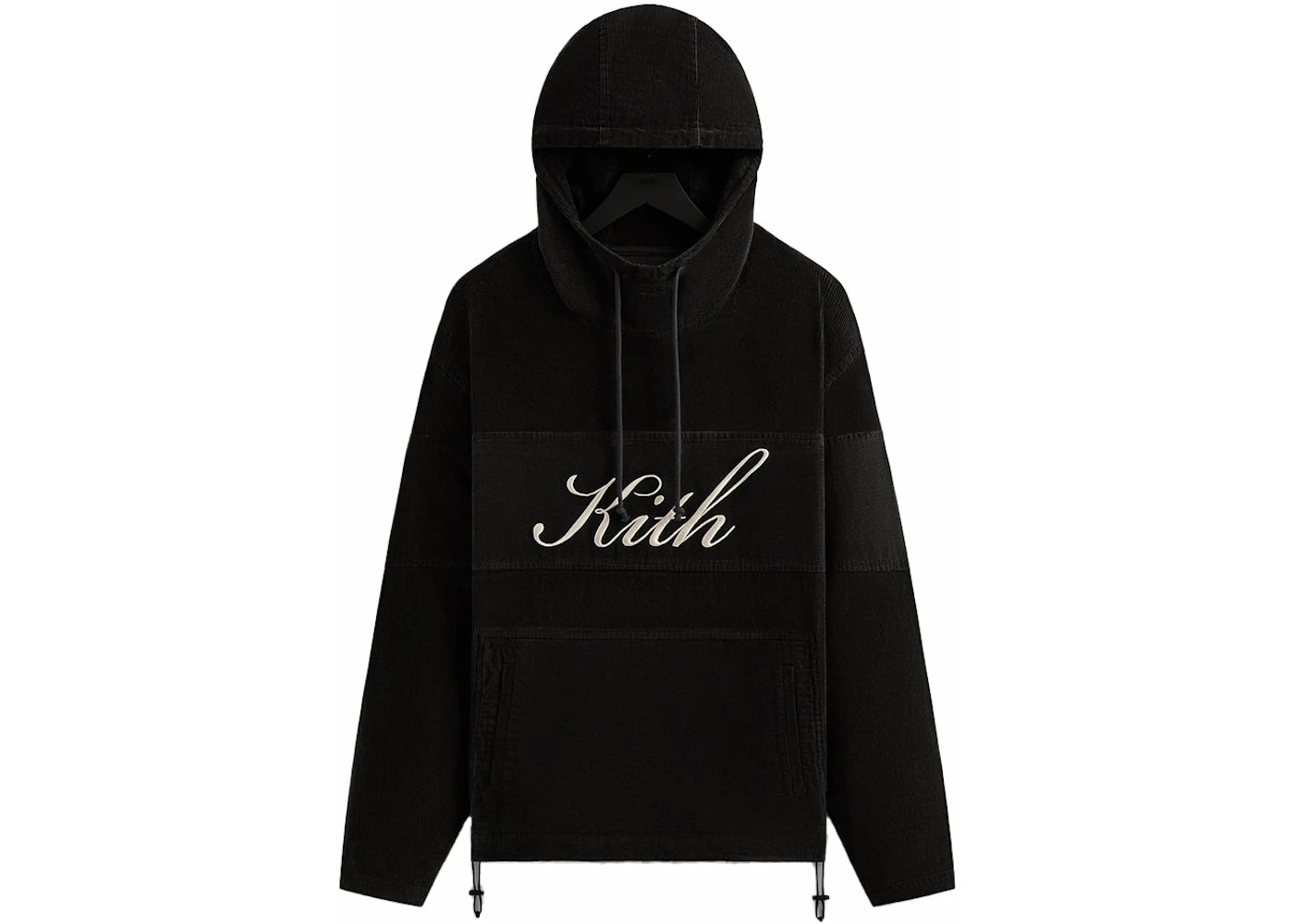 Kith Washed Corduroy Caden Hoodie Carbon