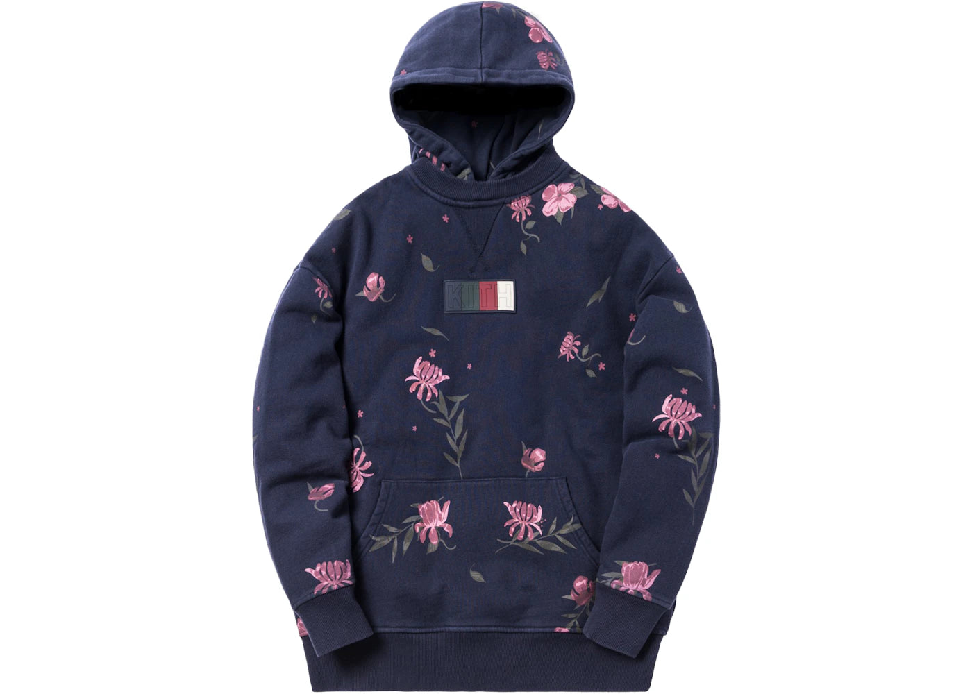 Kith Williams 2 Floral Hoodie Navy