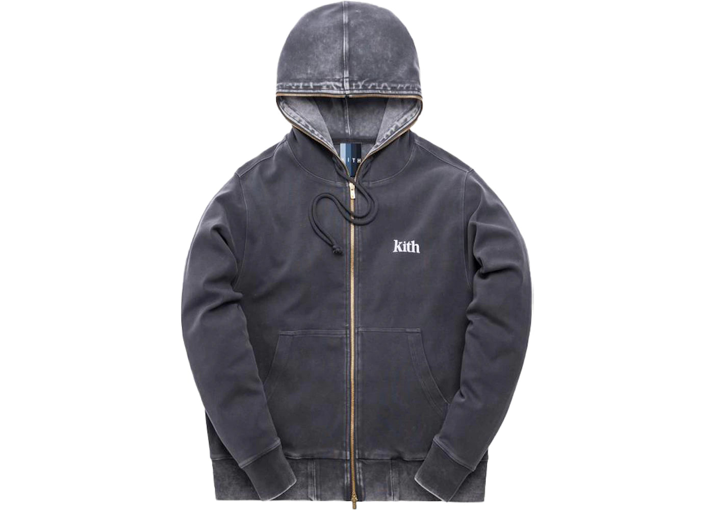 Kith Williams Crystal Wash Hoodie Asphalt
