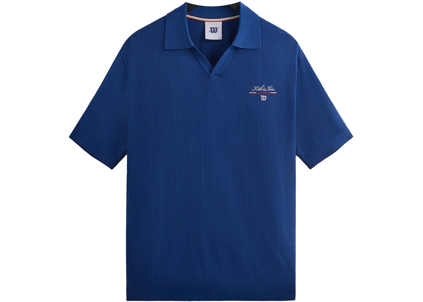 Kith Wilson Cable Johnny Collar Polo Blue Quartz