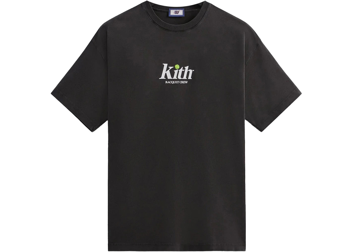 Kith Wilson Racquet Crew Logo Vintage Tee Black