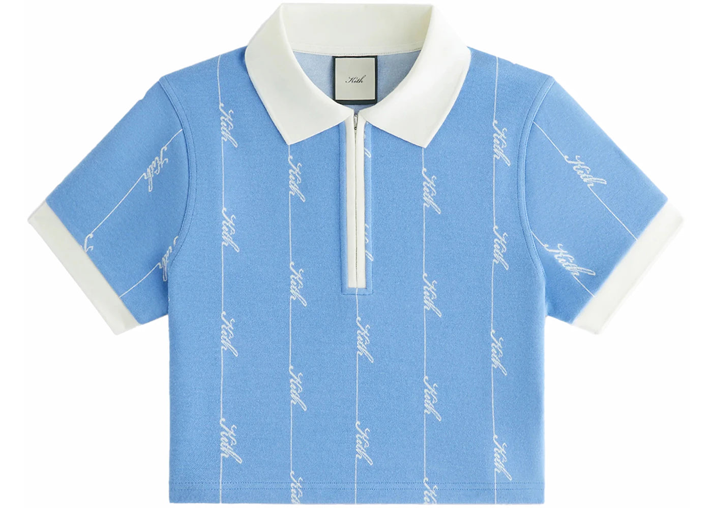 Kith Women Taylen Pique Logo Knit Polo Calypso