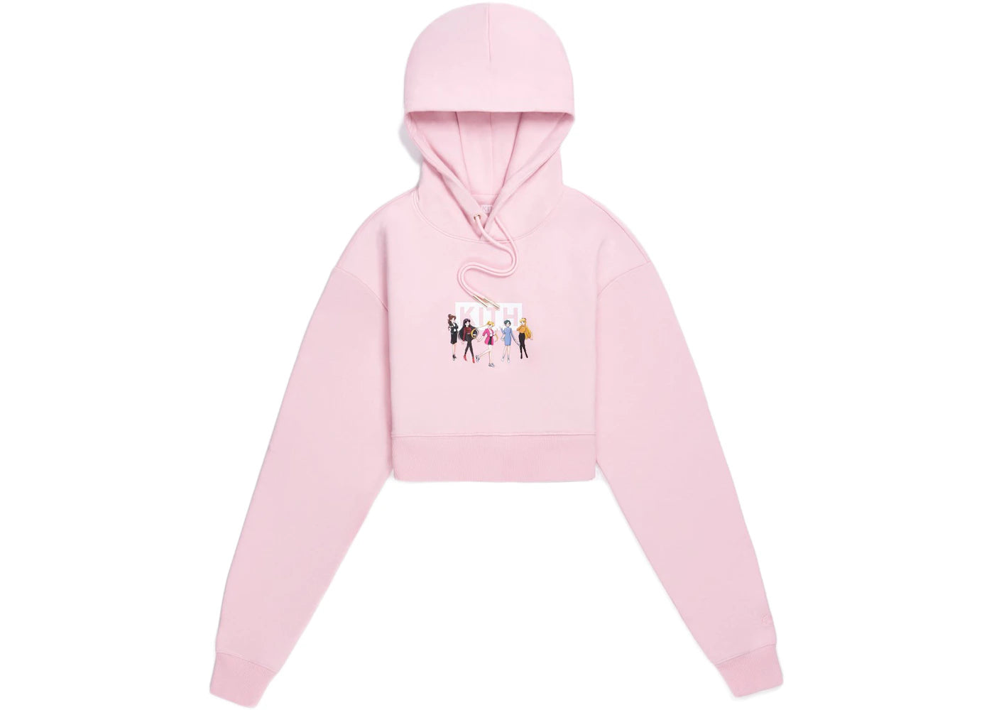 Kith Women x Sailor Moon Alexa Cropped Hoodie Pink