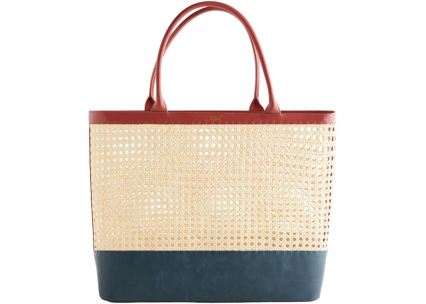 Kith Women's Kaden Cane Straw Tote Canvas