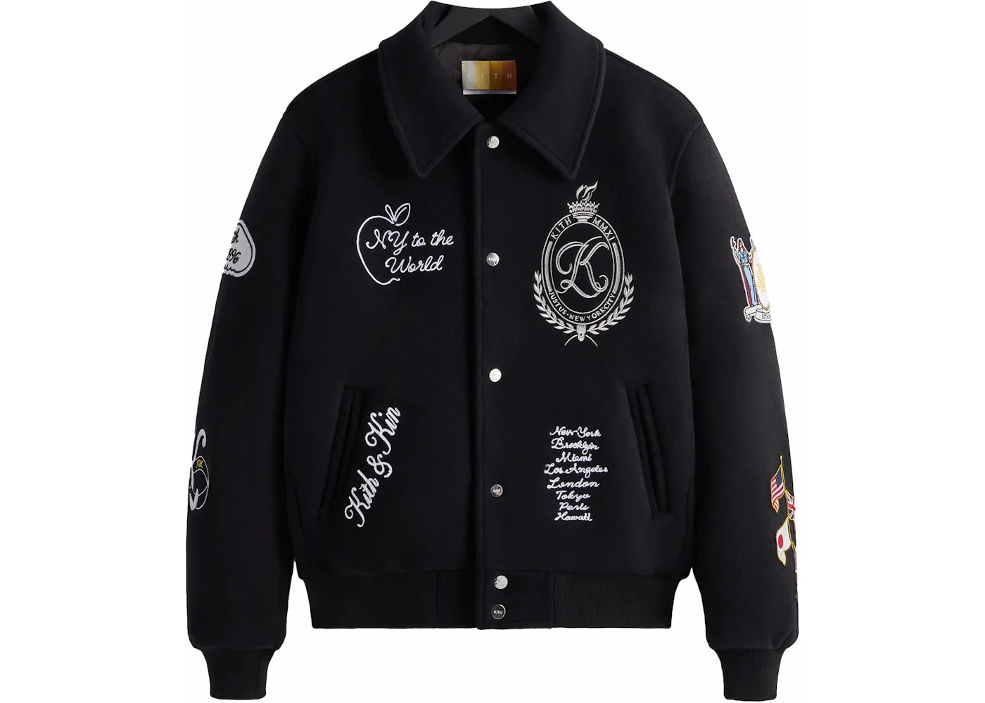 Kith Wool Coaches Jacket Black