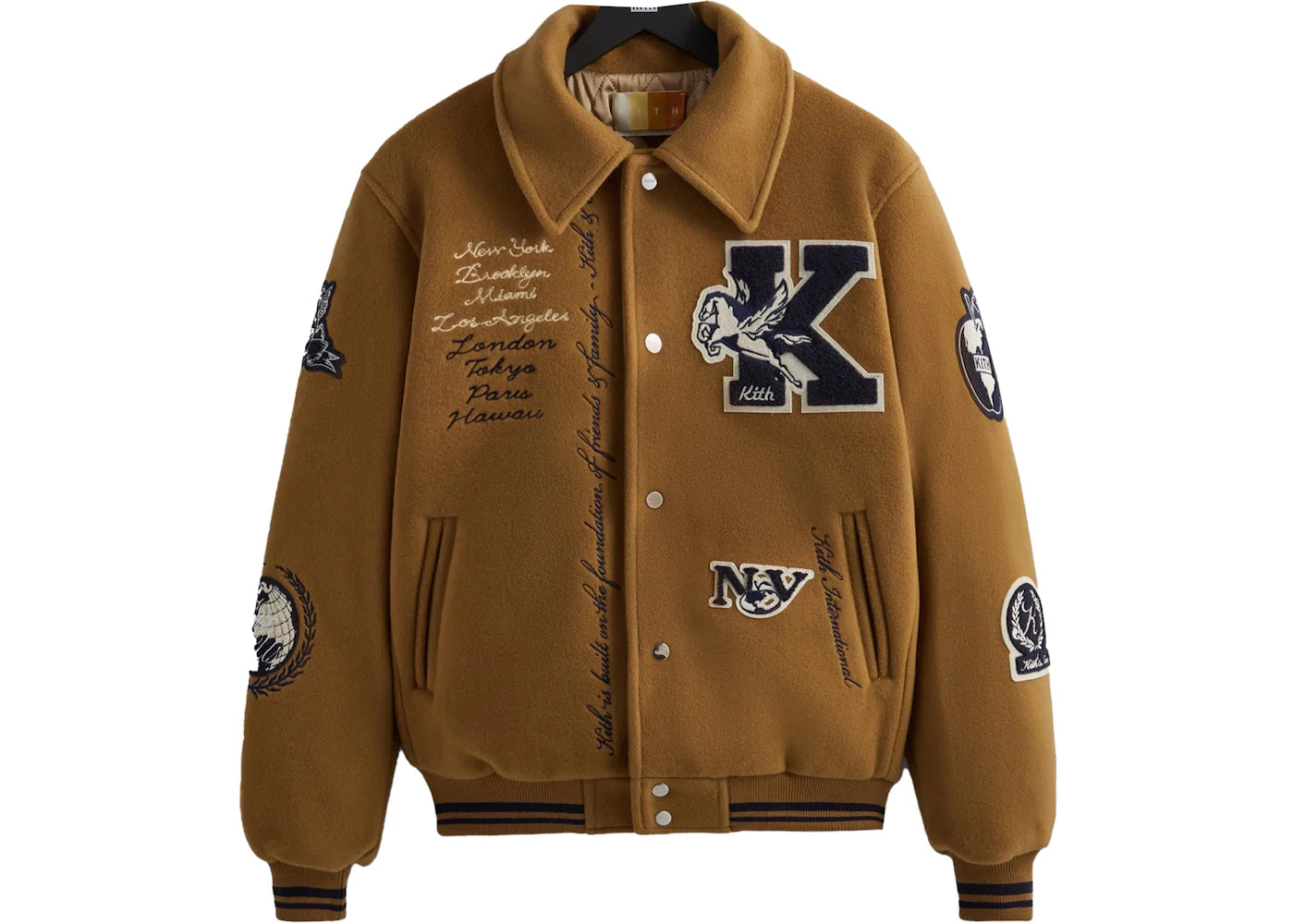 Kith Wool Coaches Jacket Dorado