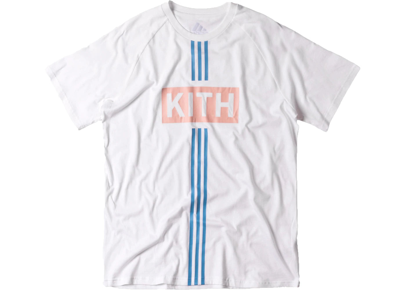 Kith adidas Soccer Flamingos Home Alternate Classic Logo Tee White