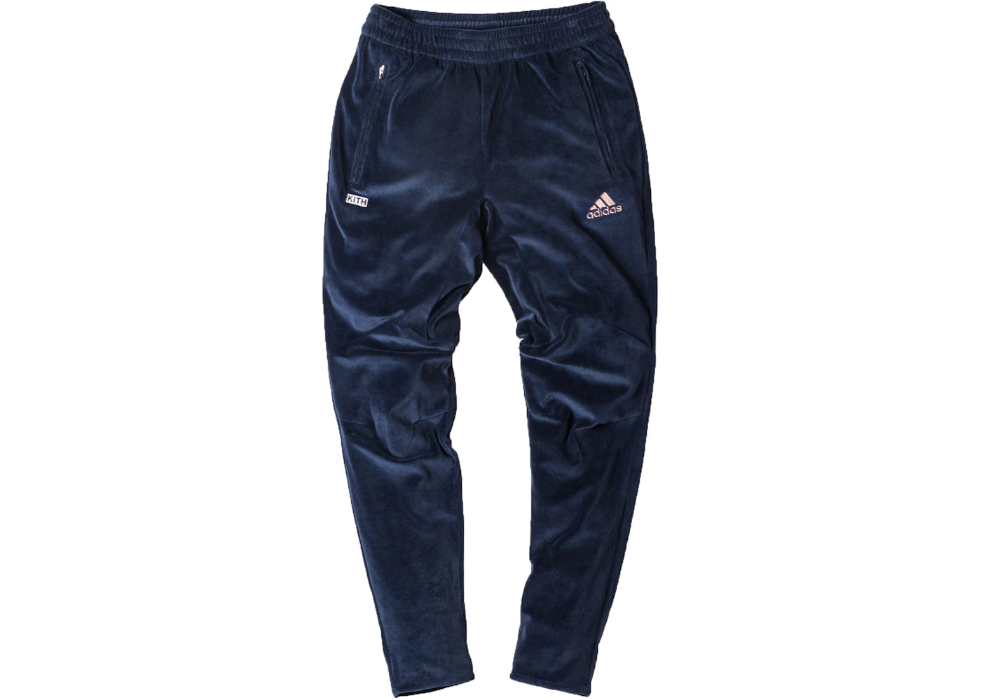 Kith adidas Soccer Flamingos Velour Track Pant Navy