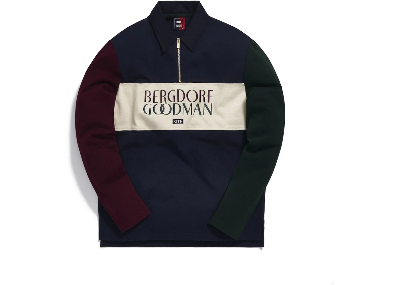 Kith for Bergdorf Goodman L/S Quarter Zip Navy