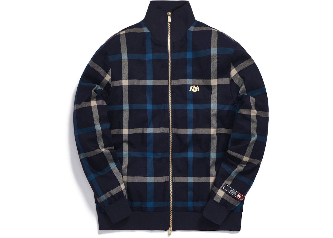 Kith for Bergdorf Goodman Roger Track Jacket Navy/Blue Plaid