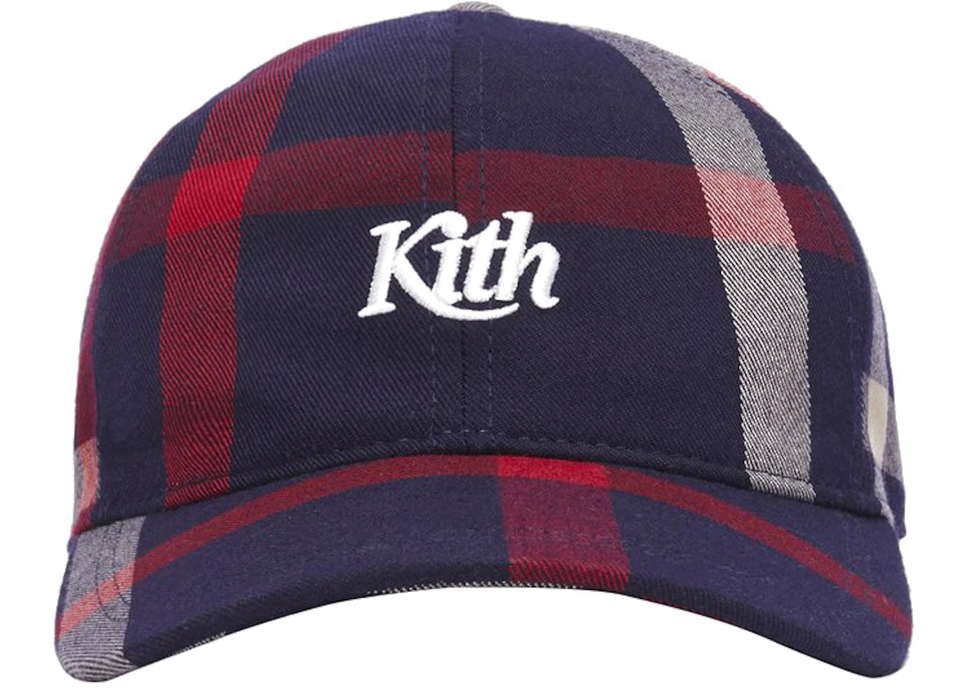 Kith for Bergdorf Goodman VF Plaid Cap Navy/Red