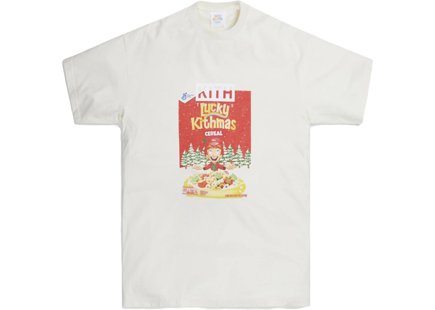 Kith for Lucky Charms Kithmas Cereal Box Vintage Tee Tofu