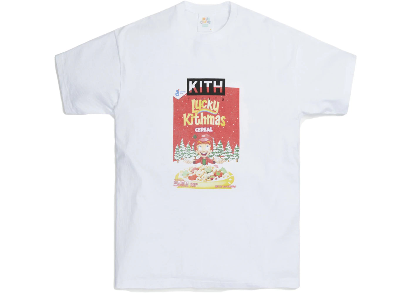 Kith for Lucky Charms Kithmas Cereal Box Vintage Tee White