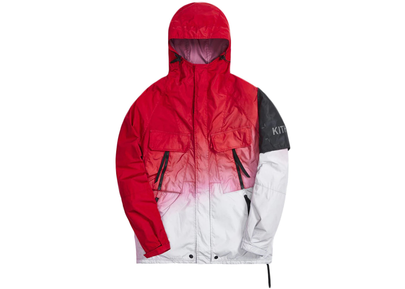 Kith for Nemen Dare 3L Dip Dye Jacket Samba Red Dip Dye