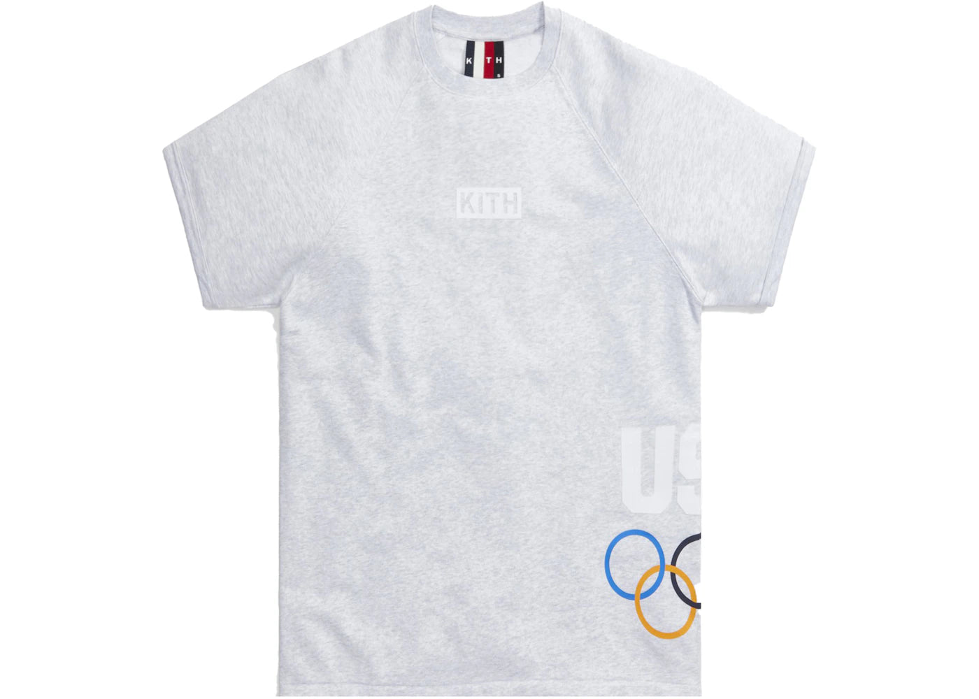 Kith for Team USA 5 Rings Howard Tee Light Heather Grey