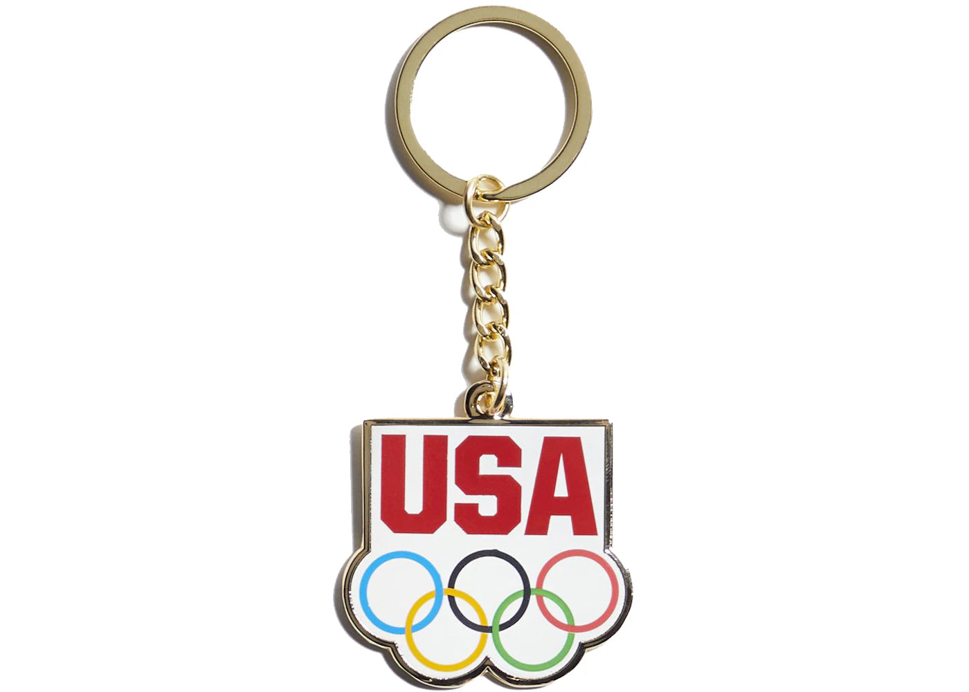 Kith for Team USA 5 Rings Keychain White