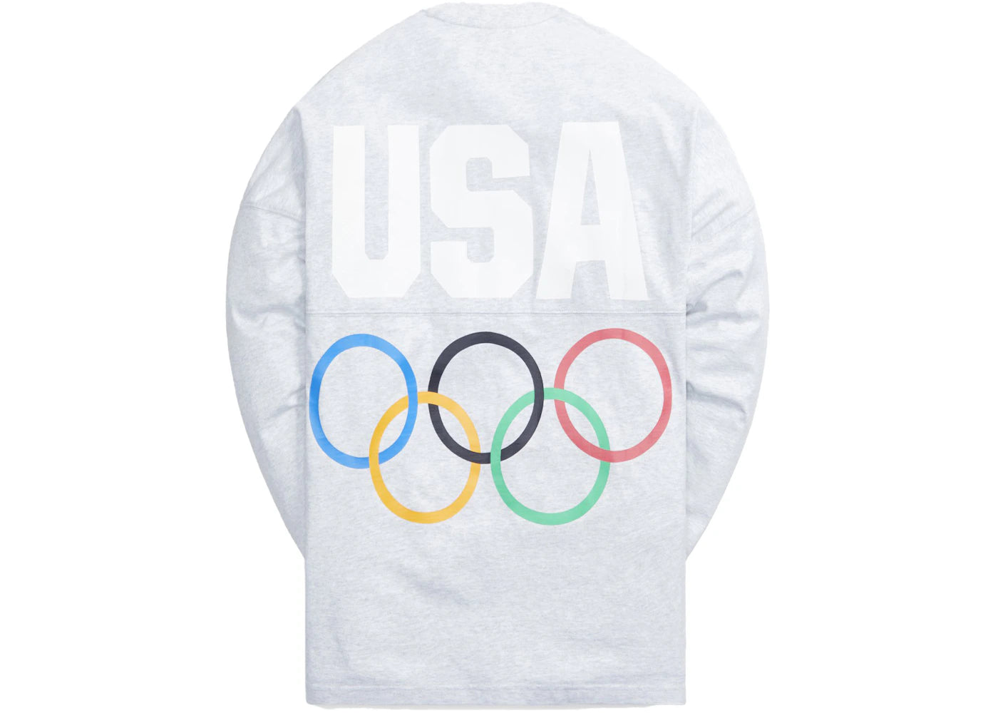 Kith for Team USA 5 Rings L/S Spirit Tee Light Heather Grey