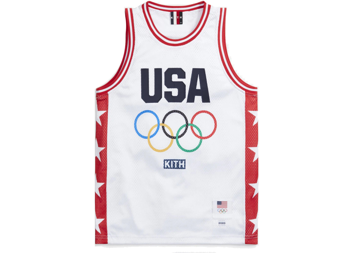 Kith for Team USA Basketball Jersey White