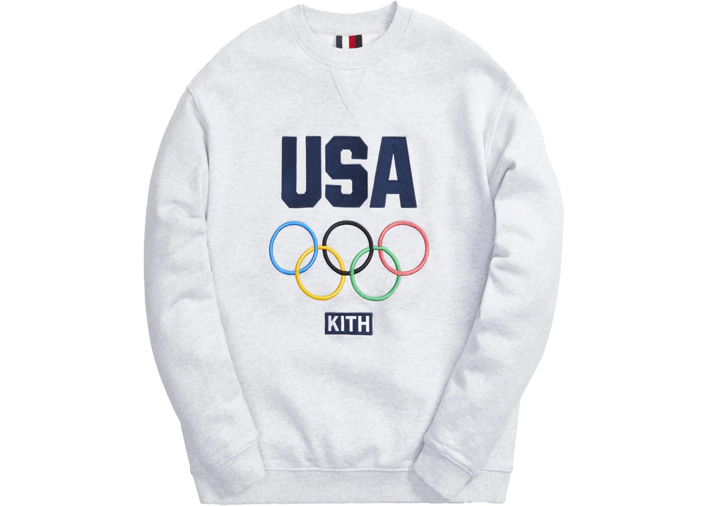 Kith for Team USA Classic Crewneck Light Heather Grey