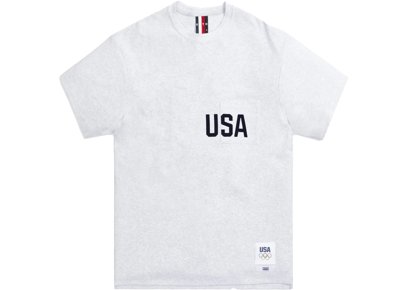 Kith for Team USA Quinn Pocket Tee Light Heather Grey