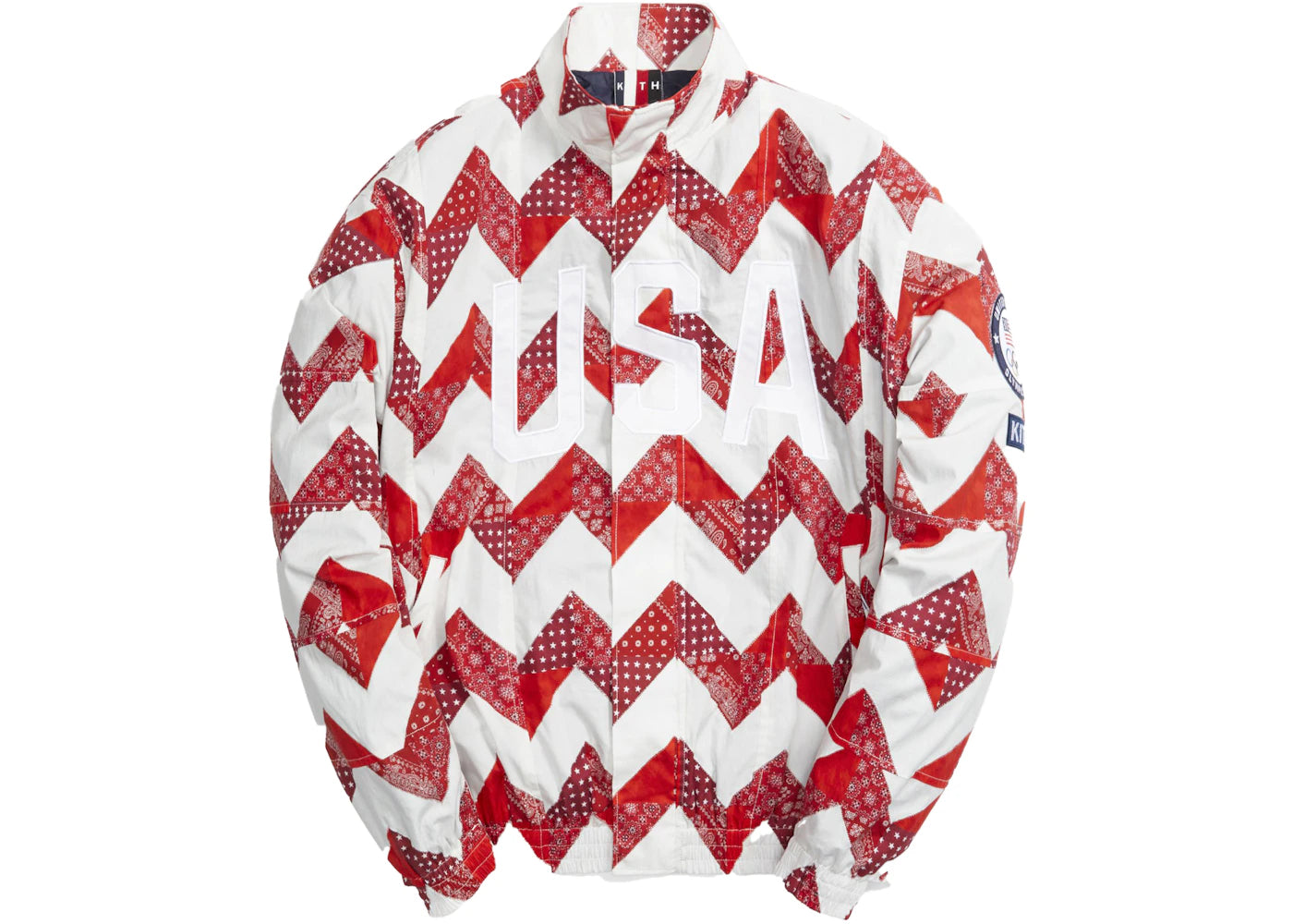 Kith for Team USA Zig Zag Quilt Track Jacket Pyre