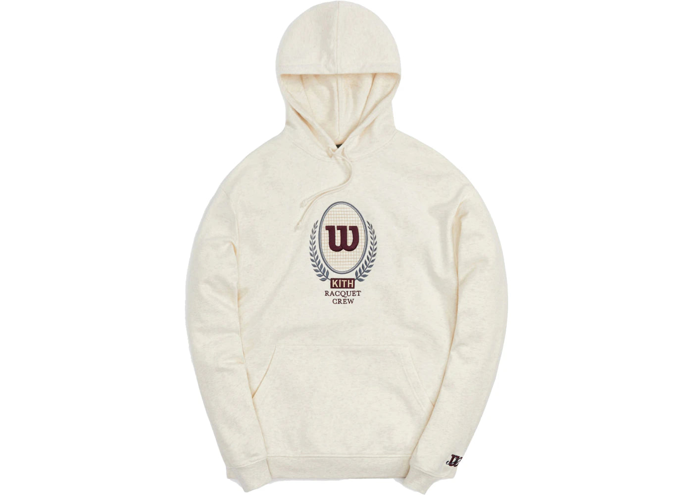 Kith for Wilson Crest Hoodie Heather Oatmeal