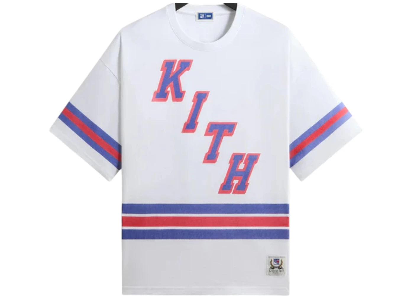 Kith x New York Rangers Retro Centennial Bishop Tee White