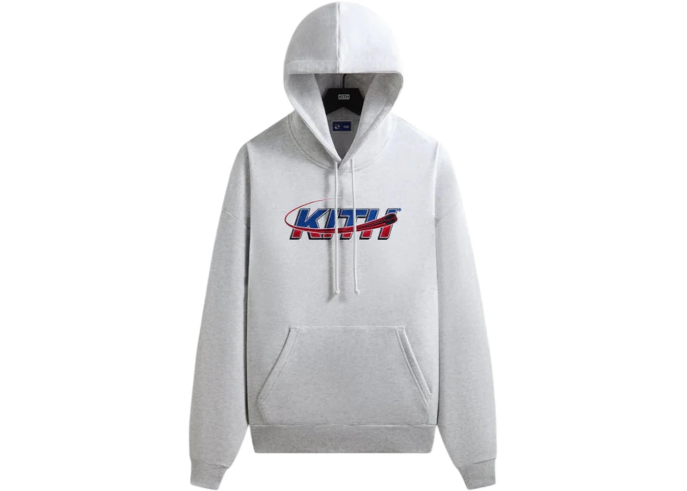 Kith x New York Rangers Slap Shot Vintage Nelson Hoodie Light Heather Grey