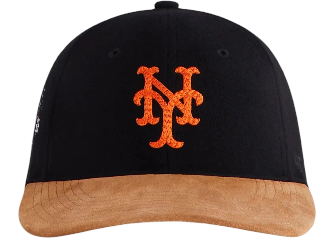 Kith x 47 Brand For The New York Mets Heavy Twill Suede Brim Franchise Ls Cap Black
