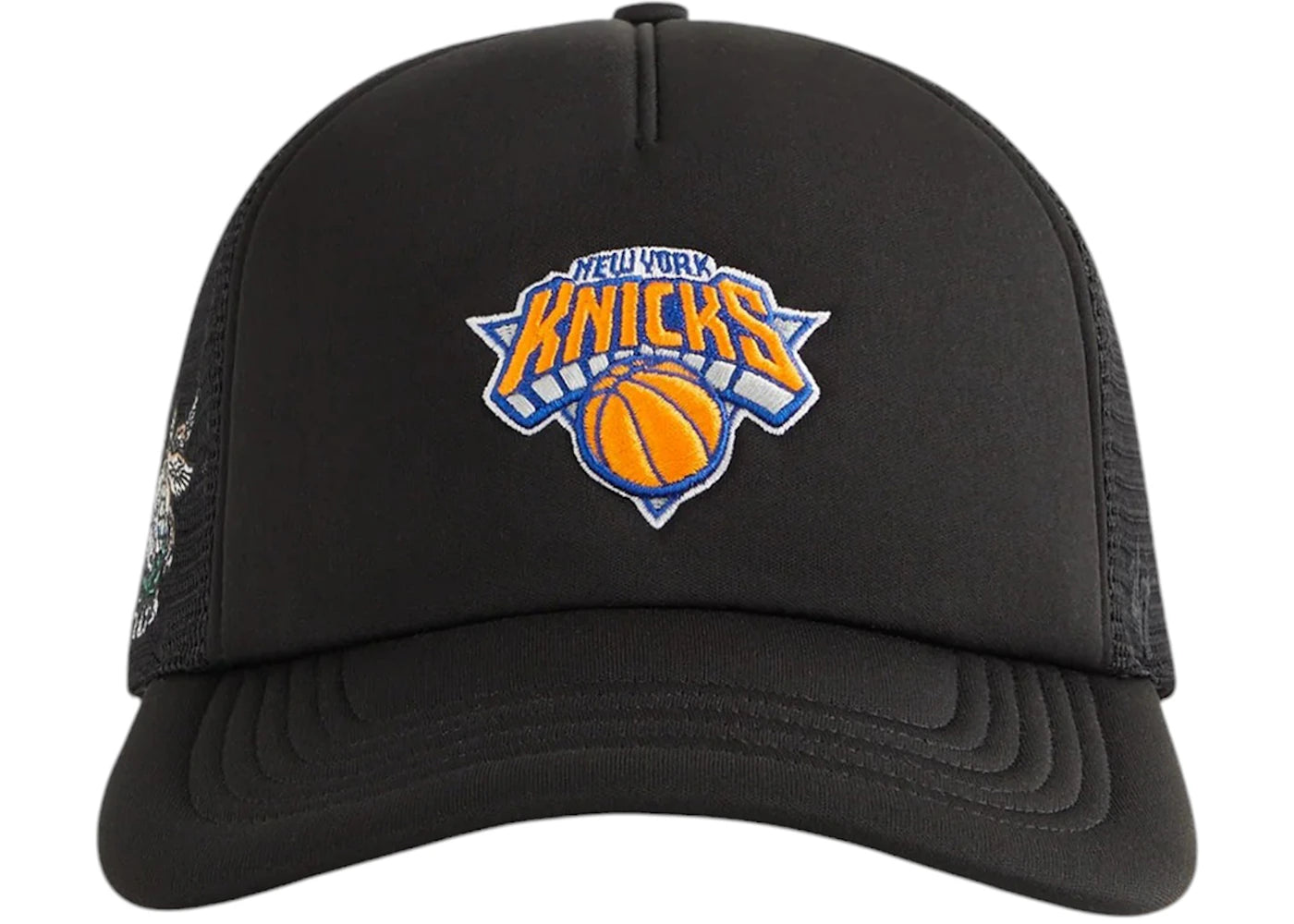 Kith x '47 New York Knicks Satin Franchise LS Trucker Hat Black