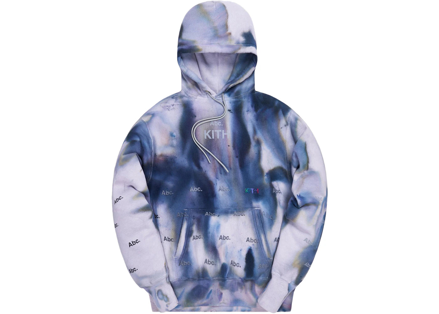 Kith x Advisory Board Crystals Holograph Hoodie Storm Dye