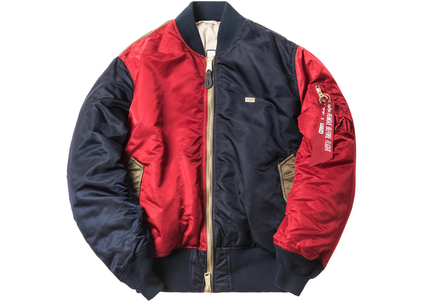 Kith x Alpha Industries MA-1 Bomber Navy/Red/Olive