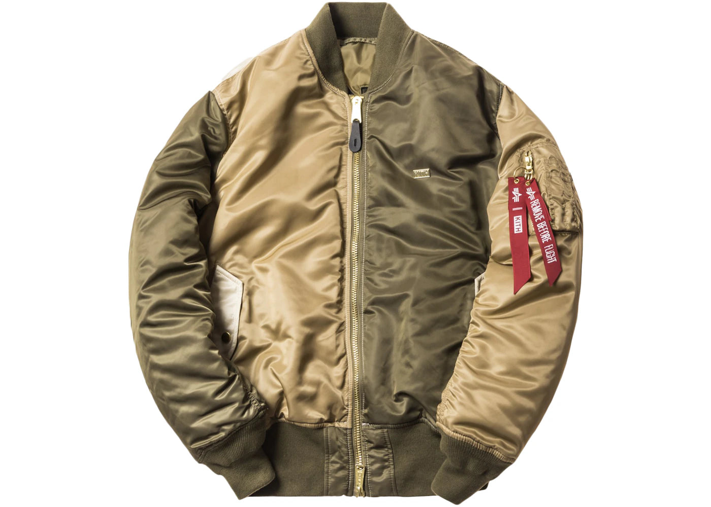 Kith x Alpha Industries MA-1 Bomber Olive/Coyote/Tan