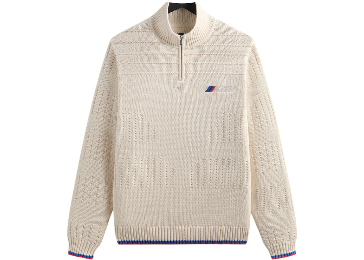 Kith x BMW Ansel Quarter Zip Sweater Sandrift