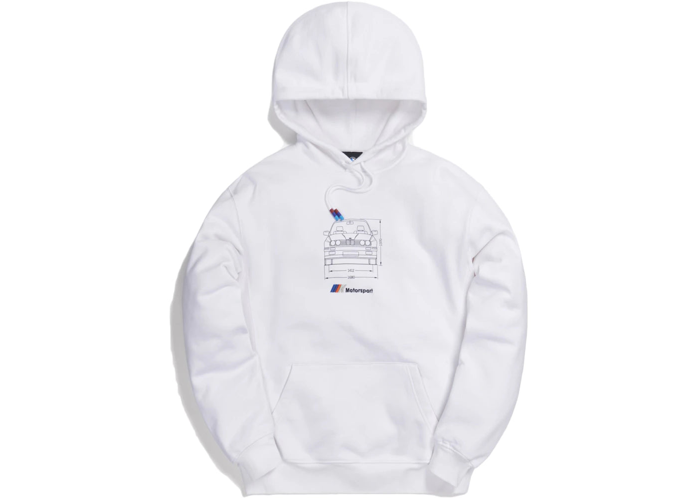 Kith x BMW Front Dimensions Hoodie White