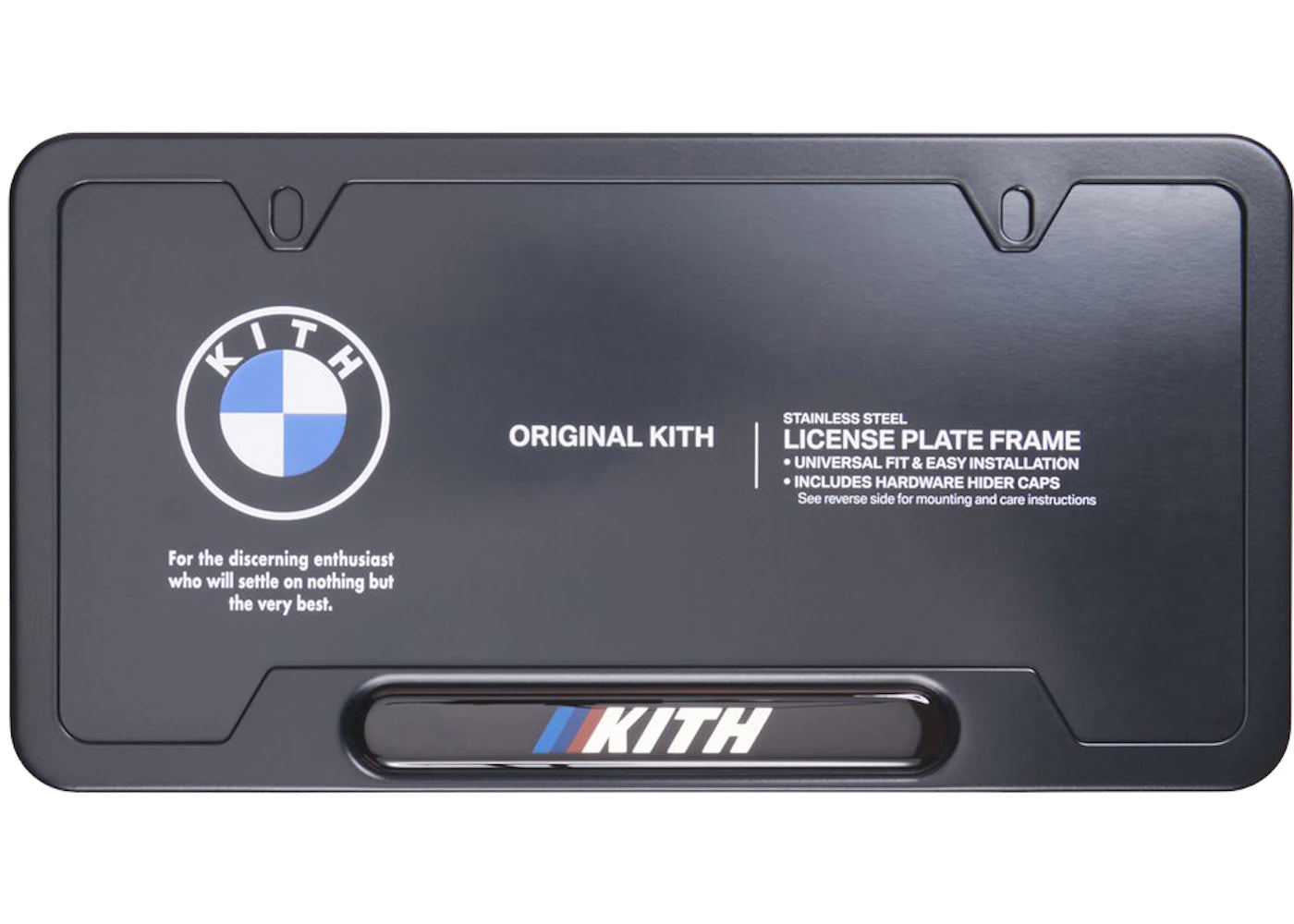 Kith x BMW License Plate Frame Black