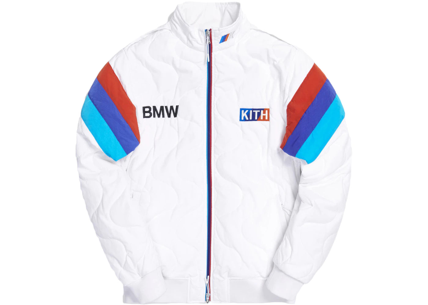 Kith x BMW Quilted Racing Jacket Off White