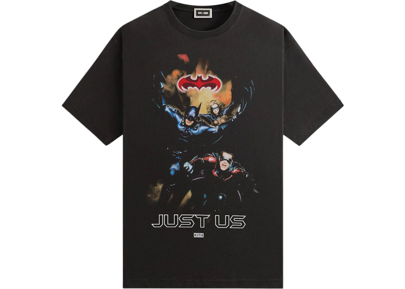 Kith x Batman Just Us Vintage Tee Black